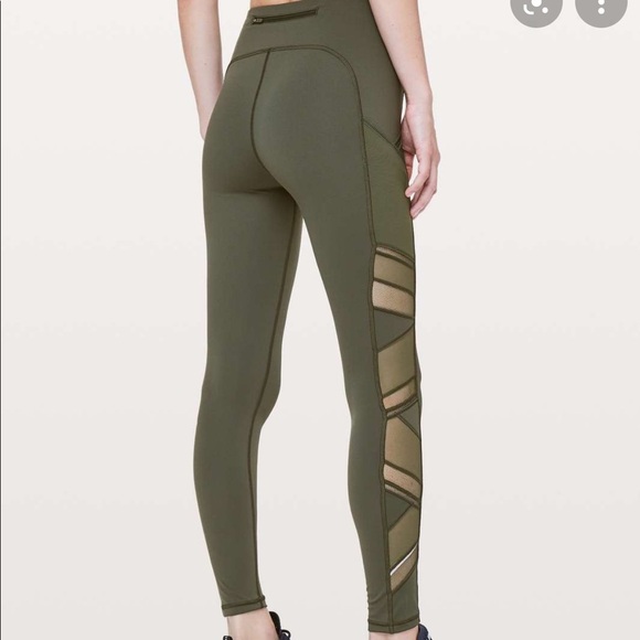 Lululemon speed it up olive green pants. A11 - Picture 3 of 4
